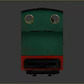 Vintage Green Steam Train Model with KCR BSS Lettering Black Roof and Yellow Chimney