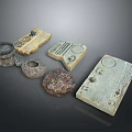 Handcrafted Sculpture Carvings In Various Materials With Intricate Patterns And Textures