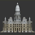 European-style Castle Palace Ancient Palace 3d model