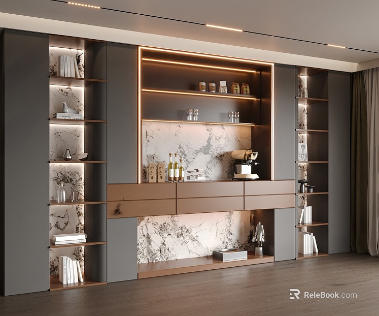 Modern Italian Sideboard texture