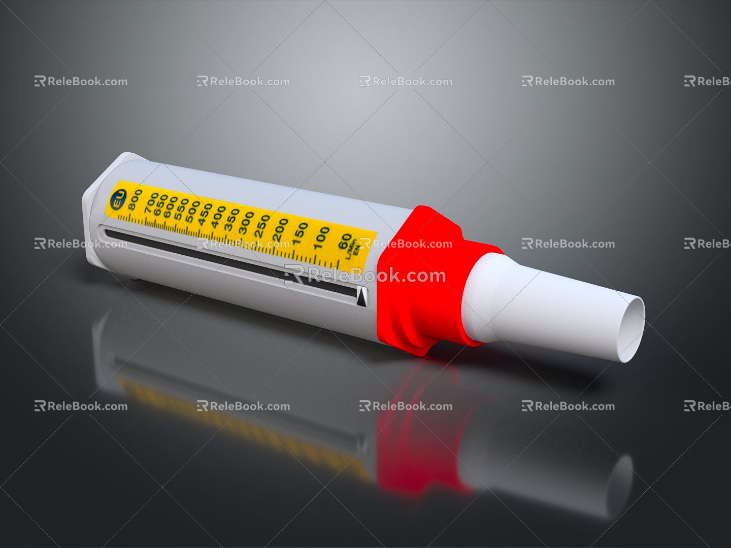 Modern Expiratory Flow Meter Maximum Expiratory Flow Meter Peak Flow Meter Flow Meter Medical Equipment 3d model