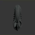 Chi chrysanthemum stone ancient fossil stone chrysanthemum fossil items 3d model