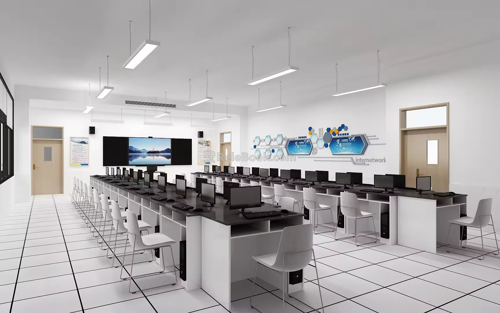 Computer Classroom Computer Classroom Computer Classroom 3d model