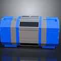 Blue And Grey Modern Household Storage Organizer With Sleek Design And Functional Compartments