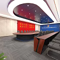 modern command center public security command center 3d model