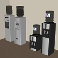 Modern drinking water machine direct drinking machine 3d model
