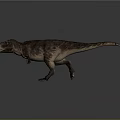 Realistic Tyrannosaurus Rex Dinosaur Character 3D Model Standing Pose With Detailed Skin Texture