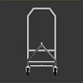 Industrial Equipment Metal Frame Wheeled Transport Cart With Movable Design And Durable Structure
