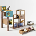 Cat climbing frame 3d model