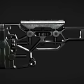 Modern Tactical Rifles Two Different Colors Black And Tan With Rail System And Grip Design