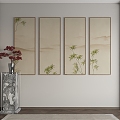 New Chinese Decorative Painting 3d model