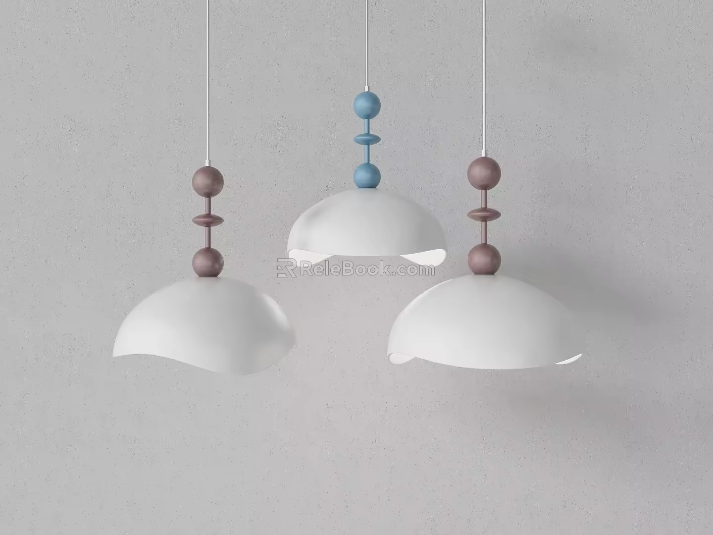 Modern small chandelier combination 3d model
