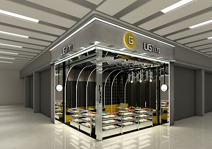 Modern Jewelry Shop Jewelry Shop Effect 3d model