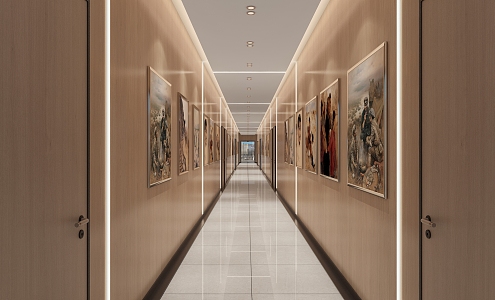 The Modern Corridor 3d model