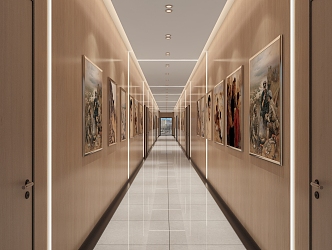 The Modern Corridor 3d model