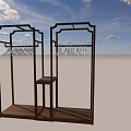 Wooden Clothing Display Racks With Hooks And Shelves For Retail Store Use