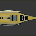 Futuristic Yellow Green Weapon With Streamlined Body Digital Display And Modern Tech Features