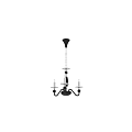 Classic Black Chandelier With Candle Style Bulbs And Multiple Arms For Interior Decor