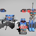 Robot Transformers Optimus Prime Megatron 3d model