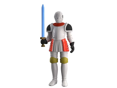 Robot Armor Warrior Figure Toy Game Character 3d model