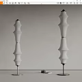 molteni modern floor lamp fabric floor lamp decorative lamp 3d model