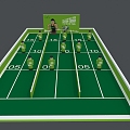 Modern desktop football desktop football live interactive 3d model