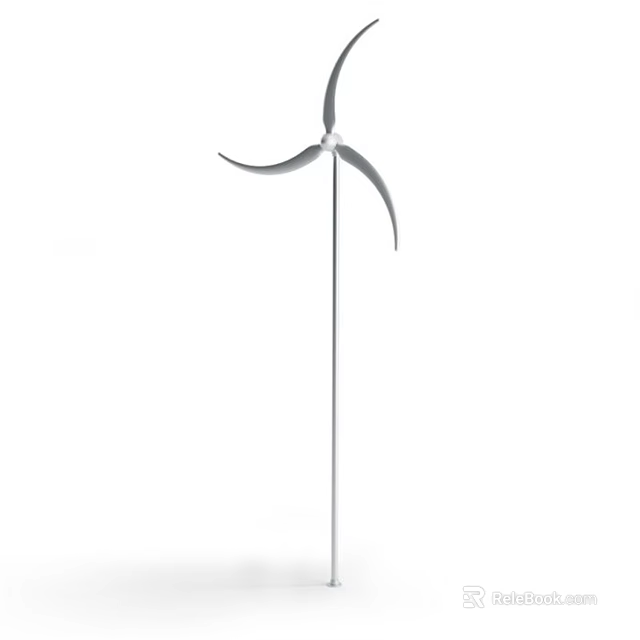 Modern High Efficiency Wind Turbine For Renewable Energy Industrial Power Generation 3d model 