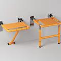 Orange Bathroom Safety Seats Wall Mounted And Freestanding Durable Design