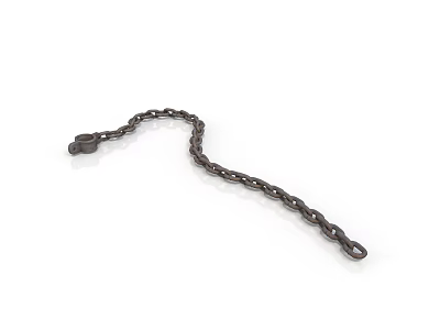Black Metal Chain With Loop Ends For Daily Household Hanging Supplies 3d model