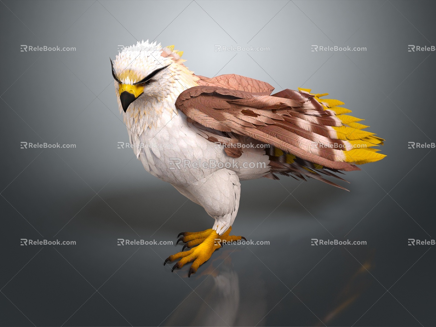 Modern Eagle Carving 3d model