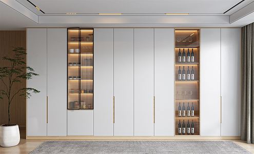 Modern Wine Cabinet 3d model