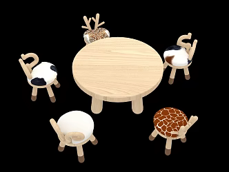 Child animal seat 3d model