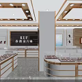 Elegant Luxury Jewelry Store Interior Design With Glass Display Cases And Shiny Counters