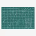 Green Cutting Mat With Grid Lines And Geometric Patterns For Crafts 3d model