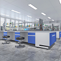 Modern Laboratory Physical and Chemical Room Laboratory 3d model