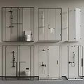 Modern Glass Shower Enclosures With Various Designs And Bathroom Accessories