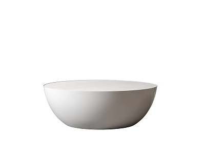 Modern Minimalist Coffee Table With White Sleek Design And Smooth Surface 3d model