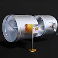 Flow controller throttle valve 3d model