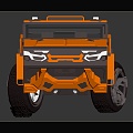 Hyundai toy car Thunderbolt Treno Hummer pickup buggy 3d model