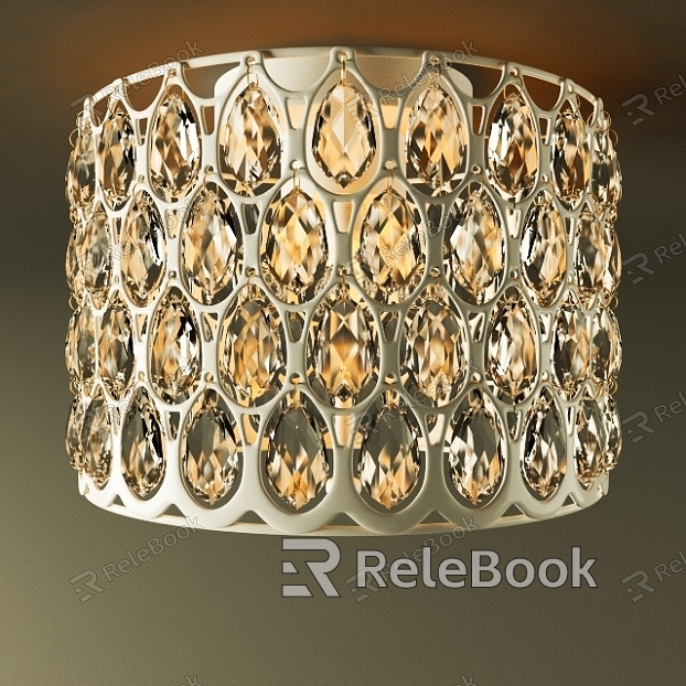 Crystal lamp ceiling lamp model