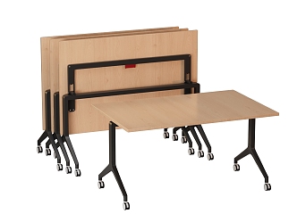 Simple Modern Folding Desk Learning Desk Training Class Foldable Table Simple Classroom Desk 3d model