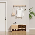 Nordic Log Shoe Rack 3d model