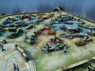 League of Legends League of Legends Map 3d model