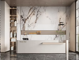 Modern Front Desk Advanced Front Desk 3d model