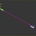 Traditional Arrow Weapon With Wooden Shaft Metal Arrowhead And White Fletching