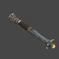 Medieval style lightsaber 3d model