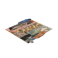Colorful Textured Stylish Rug with Abstract Patterns and Artistic Design for Home Decor