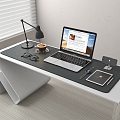 Computer Desk Laptop Mobile Phone 3d model