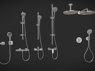 Modern Shower Bath Shower Combination 3d model