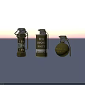 Different Types Of Military Grenades Including Stun Smoke And Frag Devices